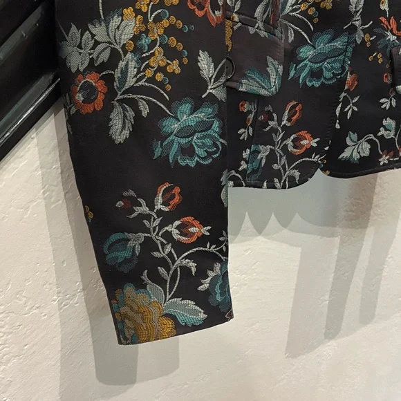 Floral Multi Color Blazer Women’s Size 42 Small XS - Picture 6 of 17